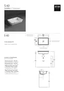 Simas S60 Умивальник вбудовуваний, білий (S60 white)