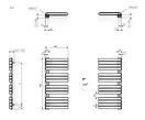 Рушникосушка 1110х500 Warp S WGWAS111050K328GD Terma