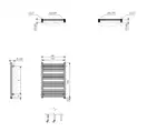 Рушникосушка 1185x530 Marlin One WWMRN118053KS95E8P Terma