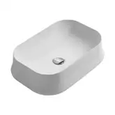 Умивальник SH08 Sharp 60х42, прямокутний, накладний, white без отв. SIMAS (SH08 white)