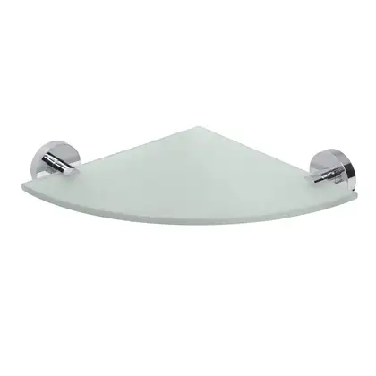 Поличка скляна кутова 104102012 Omega: 250x250 mm Bemeta,Чехія