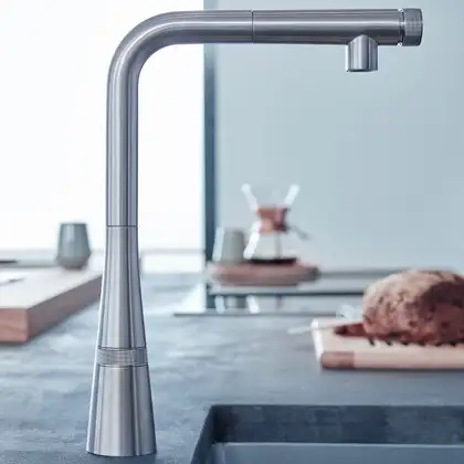 Змішувач для кухні з висувним виливом Grohe Zedra SmartControl (31593DC2)