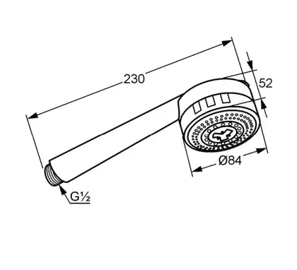 Душова лійка ZENTA 2S 6070005-00, KLUDI (6070005-00)
