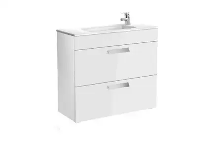 Умивальник Roca Debba 805х360 з тумбою під умивальник, білий (A855907806)