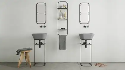 Simas Wave 42 квадрат Раковина накладна, матова (WA03TM)