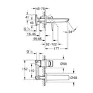 Grohe BauLoop New Змішувач для раковини, хром (20289001)