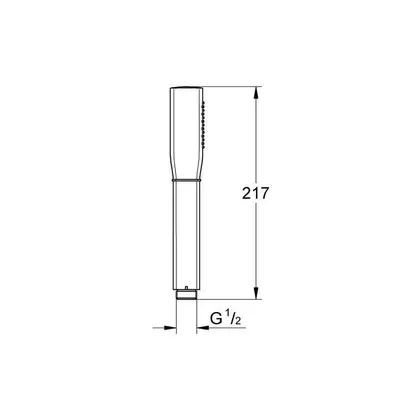 Лейка для душа Grohe Grandera™ (цвет - хром/золото), 1 вид струи (26037IG0)