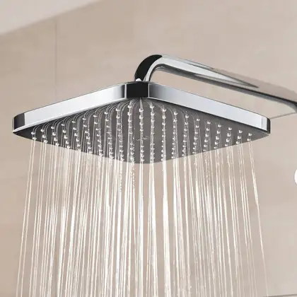 Душова система з термостатом, настінний монтаж Grohe QuickFix Vitalio Start System 250 Cube 26697000