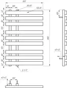Genesis Aqua Полотенцесушитель Genesis-Aqua Magnum 80x53 см, белый (13011)