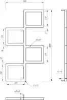 Genesis Aqua Электрический полотенцесушитель Genesis-Aqua Fito 100x53 см, белый (46022)