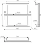 Genesis Aqua Электрический полотенцесушитель Genesis-Aqua One 53x53 см (4702)