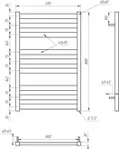 Genesis Aqua Полотенцесушитель Tristar flat (5001)
