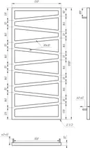 Genesis Aqua Полотенцесушитель Genesis-Aqua Genesis 120x53 см, белый (70031)