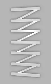 Genesis Aqua Полотенцесушитель Genesis-Aqua ZigZag 80x53 см, белый (42011)