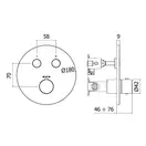 Paffoni Compact Box Термостат для душу, матове медове золото (CPT018HGSP)