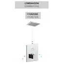 Термостат для душа Paffoni Compact Box (цвет - белый матовый) (CPT513BO)