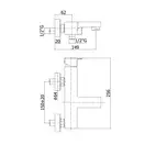 Смеситель для ванны/душа с переключателем Paffoni Elle (цвет - хром) (EL022CR)