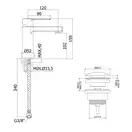 Смеситель для раковины Paffoni Ringo (цвет - хром), с донным клапаном Clic-Clac (RIN071KCR)