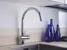 Смеситель для кухни, с поворотным изливом Paffoni Rock (цвет - хром) (RO180CR)