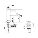 Смеситель для биде Paffoni Stick (цвет - хром), с донным клапаном Clic-Clac (SK131HKCR)