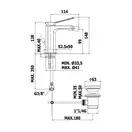 Смеситель для биде Paffoni Tilt (цвет - хром), с донным клапаном Clic-Clac (TI131KCR)