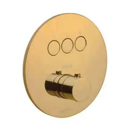 Термостат для душа Paffoni Compact Box (цвет - Honey gold / Медовое золото) (CPT019HG)