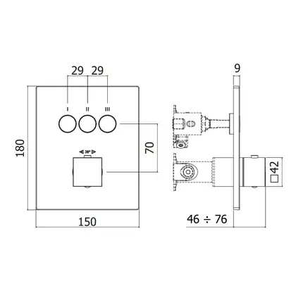 Paffoni Compact Box Термостат для душу, білий матовий (CPT519BO)