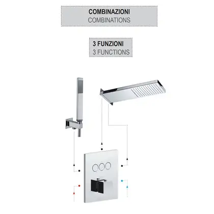 Paffoni Compact Box Термостат для душу, білий матовий (CPT519BO)