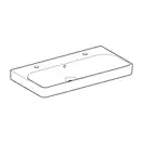 Раковина подвесная Geberit Smyle Square 90 х 48 х h16,5 см, с 2 отверстиями под смеситель (500.252.01.1)