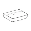 Маленькая (мини) раковина Geberit Selnova Square 50 х 42 см, без отверстия под смеситель (500.301.01.1)