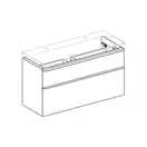 Тумба под раковину Geberit Smyle Square 118,4 см, песочно-серый глянцевый (500.355.JL.1)