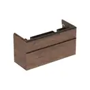 Тумба под двойную раковину Geberit Smyle Square 118,4 см, орех тёмный (500.356.JR.1)