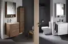 Зеркальный шкафчик Geberit Selnova Square 58,8 х 17,5 х h85 см, орех тёмный (501.266.00.1)