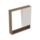 Зеркальный шкафчик Geberit Selnova Square 78,8 х 17,5 х h85 см, орех тёмный (501.270.00.1)