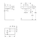 Раковина подвесная Geberit Selnova Compact 60 х 37 см, с 1 отверстием под смеситель (501.511.00.1)