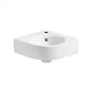 Угловая раковина Geberit Selnova Compact 39,5 х 45 см, с 1 отверстием под смеситель в центре (501.519.00.1)