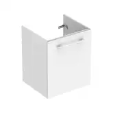 Тумба под раковину Geberit Selnova Square slim rim 53,8 см, белый глянцевый (501.216.00.1)