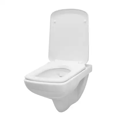 Унитаз подвесной Rimfree (безободковий) Geberit Selnova Square с сиденьем Soft Close QuickRelease (500.275.01.1+500.336.01.1)