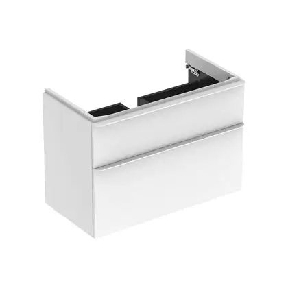 Тумба под раковину Geberit Smyle Square 88,4 см, белый глянцевый (500.354.00.1)