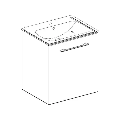 Тумба под раковину Geberit Selnova Square slim rim 58,8 см, орех матовый (501.222.00.1) Тумба под раковину Geberit Selnova Square slim rim 58,8 см, орех матовый (501.222.00.1)