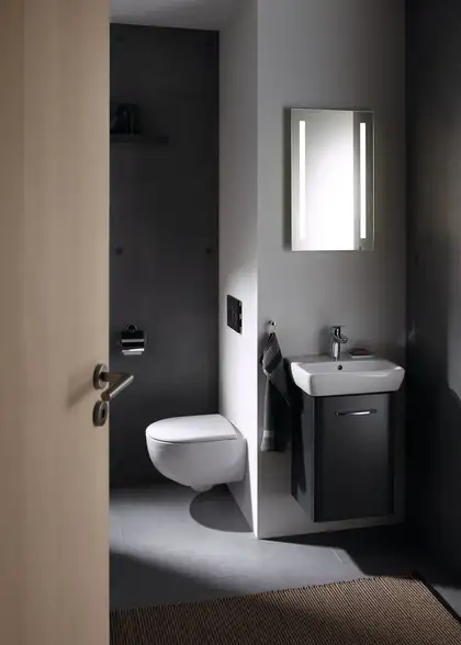 Тумба под раковину Geberit Selnova Square 37,6 см, лава матовая (501.396.JK.1)