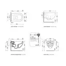 Унитаз подвесной Goclean® (безободковый) Flaminia IO с сиденьем Soft Close Slim, цвет - Milky White (IO118G+IOCW07BM)