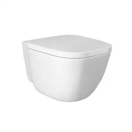 Унитаз подвесной Rimless (безободковый) Rak Ceramics One, белый глянец (EL13AWHA)