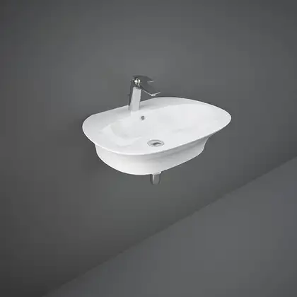 Раковина подвесная Rak Ceramics Sensation 55 х 46 см, белый глянец (SENWB5501AWHA)