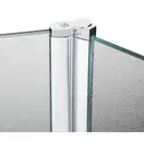 Штора на ванну Lidz Brama SS120x140L.CRM.FR стекло Frost 6 мм, левая (LBSS120140LCRMFR)