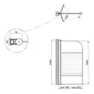 Штора на ванну Lidz Brama SS80x150L.CRM.L стекло Linie 6 мм, левая (LBSS80150LCRML)