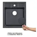 Lidz BLA-03 Кухонна мийка, чорна (LIDZBLA03460515200)