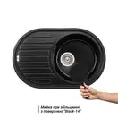 Lidz BLM-14 Кухонна мийка, чорна матова (LIDZBLM14780500200)