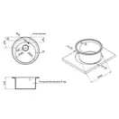 Lidz D510/200 Кухонна мийка, чорна матова (LIDZBLM14D510200)