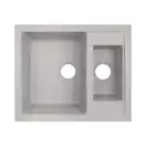 Кухонная мойка с дополнительной чашей Lidz 615x500/200 GRA-09 (LIDZGRA09615500200)
